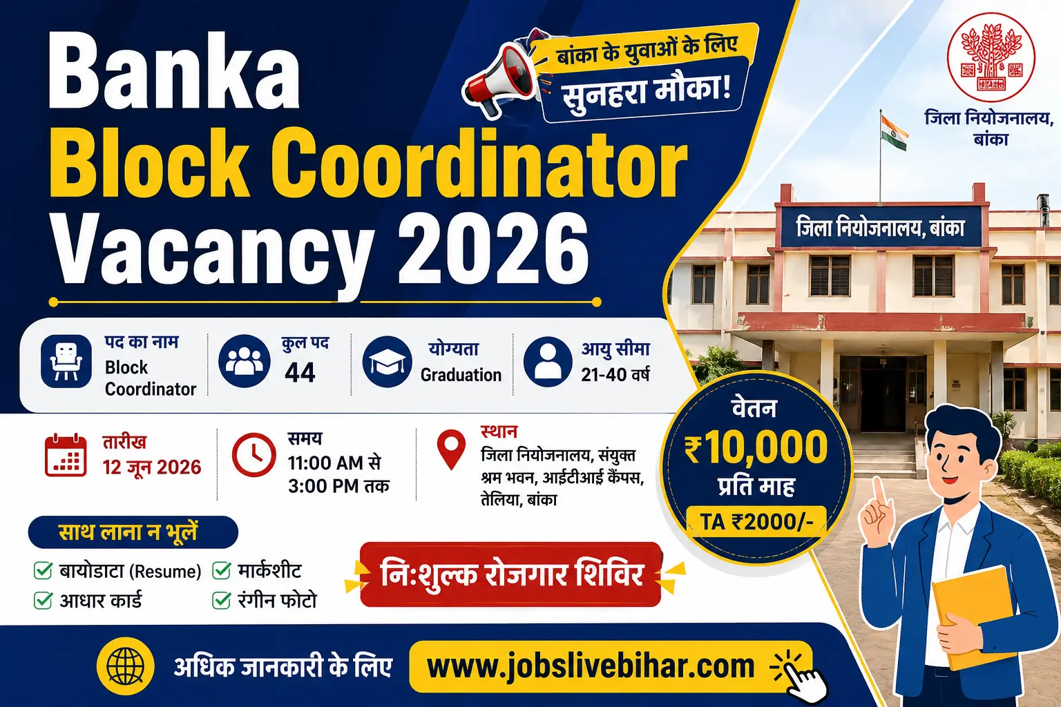 Banka Block Coordinator Vacancy 2026