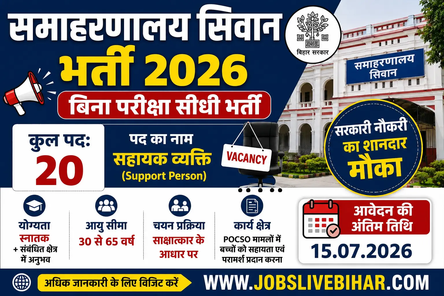 Siwan CPU Vacancy 2026