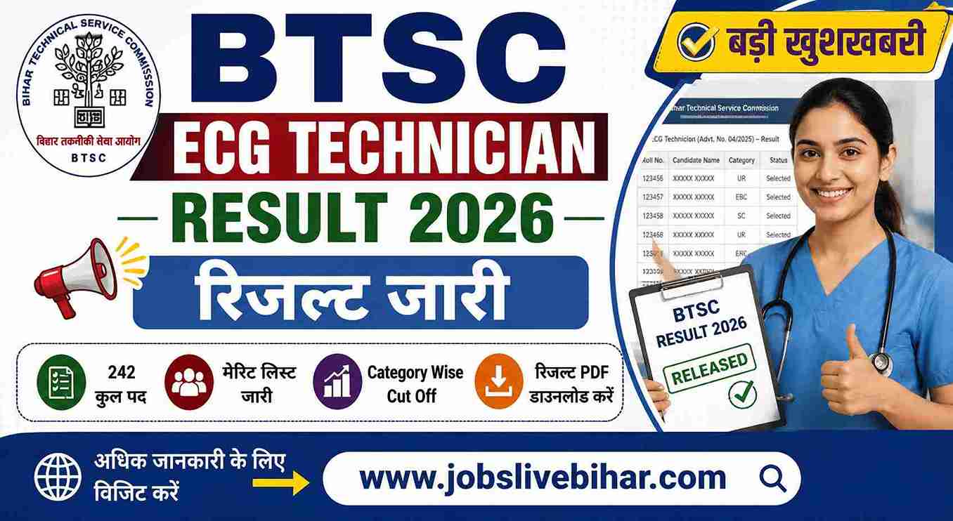 BTSC ECG Technician Result 2026 Category Wise Cut Off & Selection List